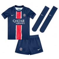 Fotbalové Dres Paris Saint-Germain Bradley Barcola #29 Dětské Domácí 2024-25 Krátký Rukáv (+ trenýrky)